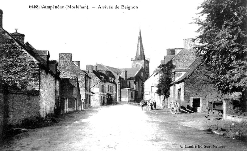 Ville de Campénéac (Bretagne).