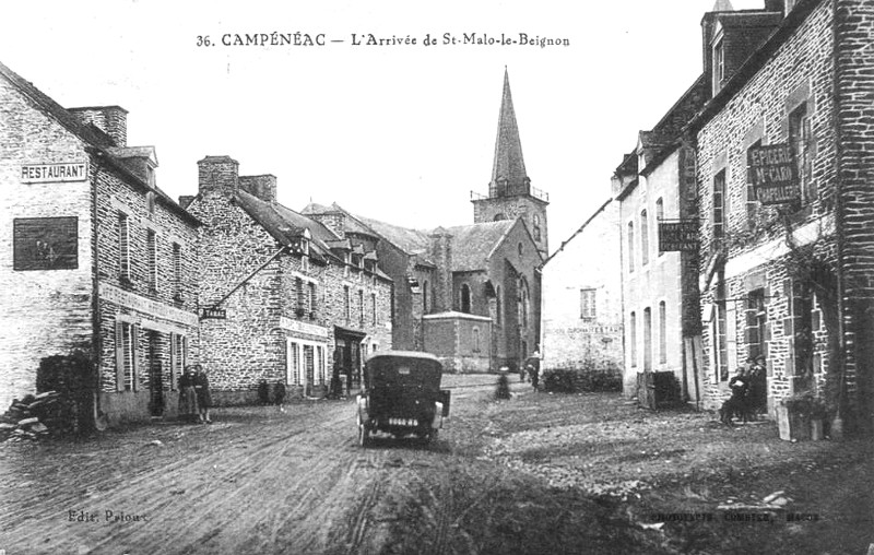 Ville de Campénéac (Bretagne).