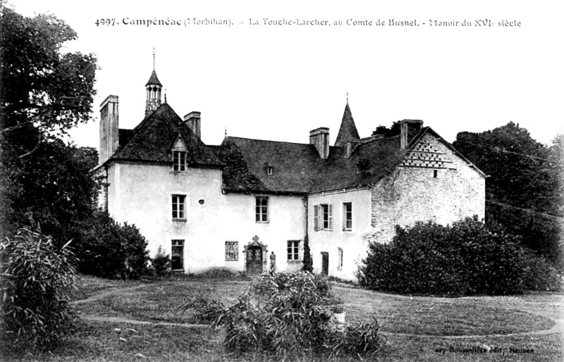 Château de la Touche-Larcher à Campénéac (Bretagne).