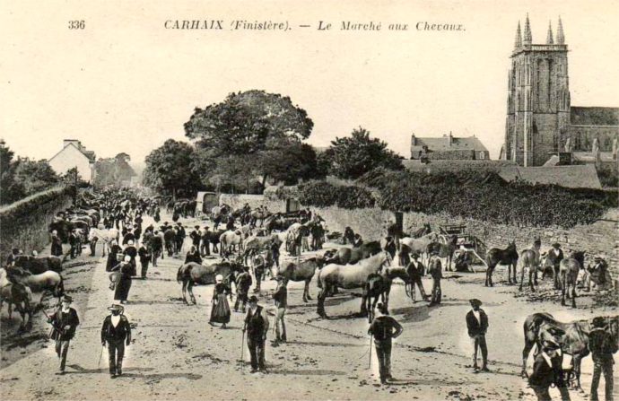 March de Carhaix-Plouguer (Bretagne).