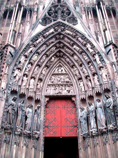 Cathdrale de Strasbourg : portail occidental Sud