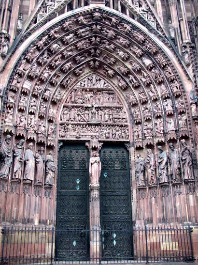 Cathdrale de Strasbourg : portail occidental central