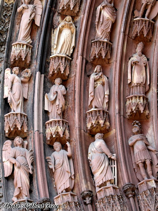Cathdrale de Strasbourg : portail occidental Nord (gauche)