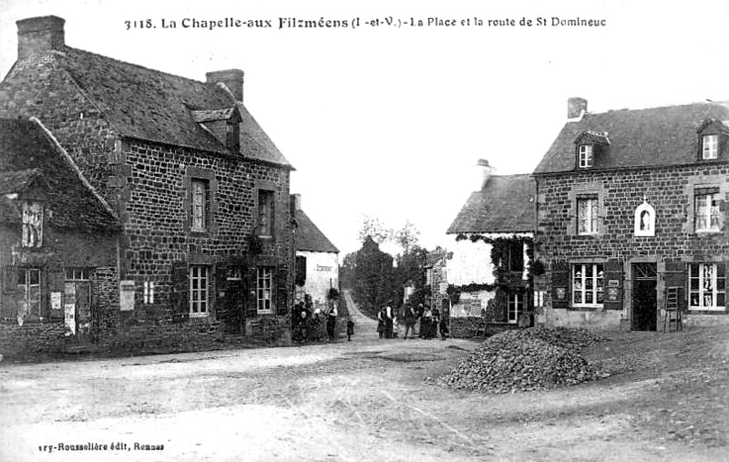 Ville de la Chapelle-aux-Filtzmens (Bretagne).