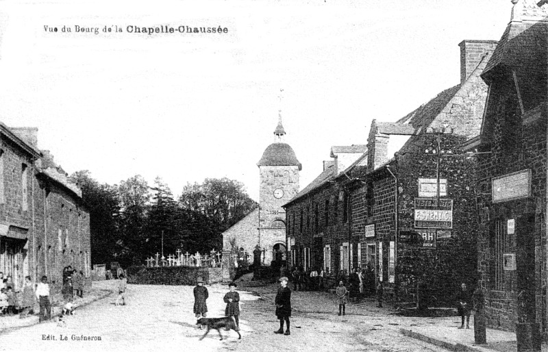 Ville de la Chapelle-Chausse (Bretagne).
