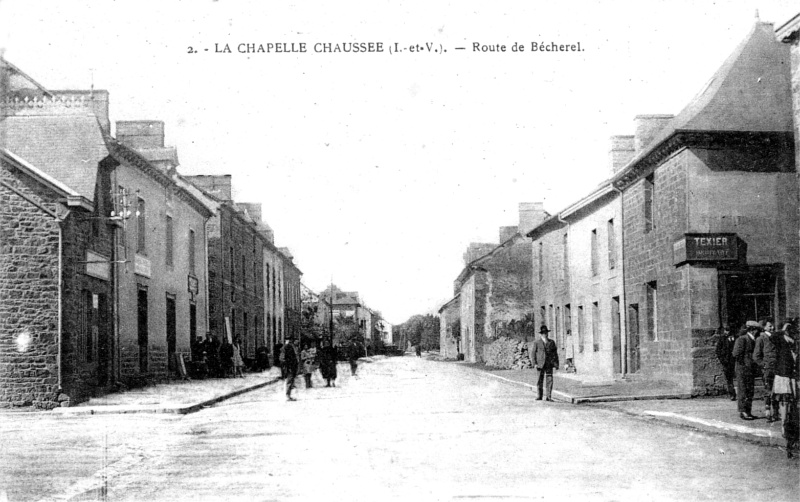Ville de la Chapelle-Chausse (Bretagne).