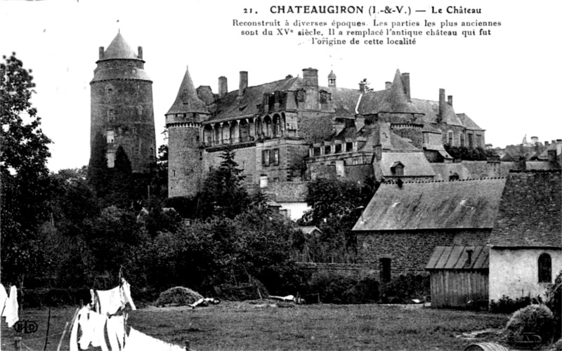 Chteau de Chteaugiron (Bretagne).