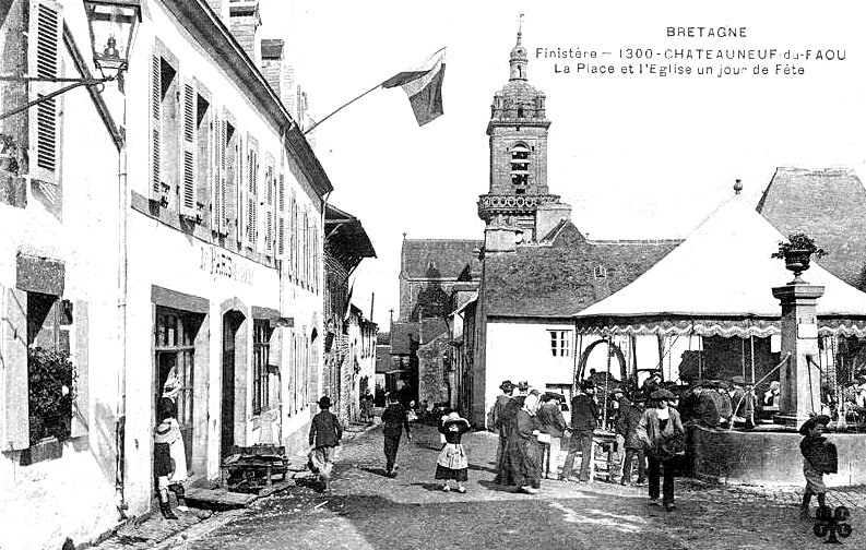 Ville de Chateauneuf-du-Faou (Bretagne).
