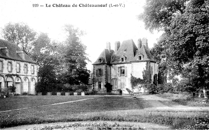 Chteau de Chteauneuf en la ville de Chteauneuf-d'Ille-et-Vilaine (Bretagne).