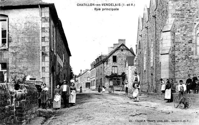 Ville de Chtillon-en-Vendelais (Bretagne).