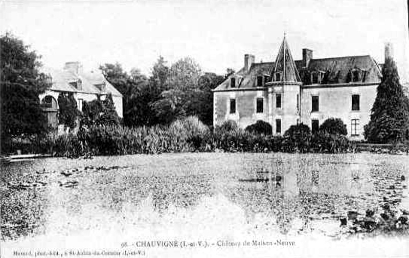 Chteau de la Maison Neuve  Chauvign (Bretagne).