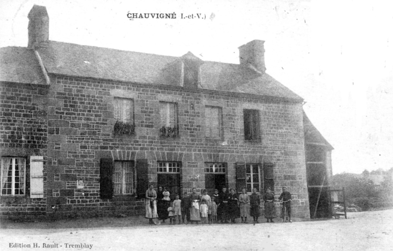 Ville de Chauvign (Bretagne).