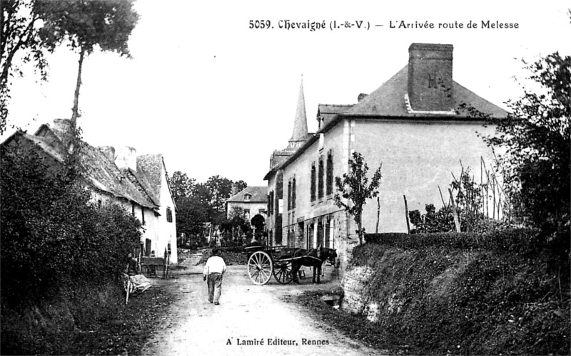 Ville de Chevaign (Bretagne).