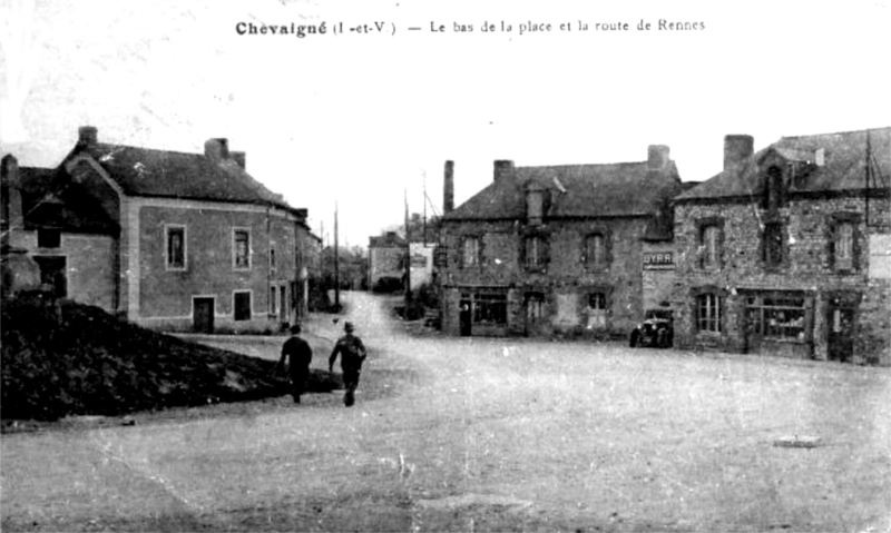 Ville de Chevaign (Bretagne).