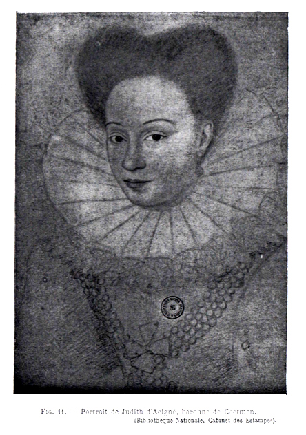 Portrait de Judith d'Acign, baronne de Cotmen (Bretagne).