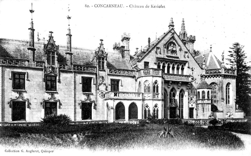 Ville de Concarneau (Bretagne) : chteau de Keriolet.