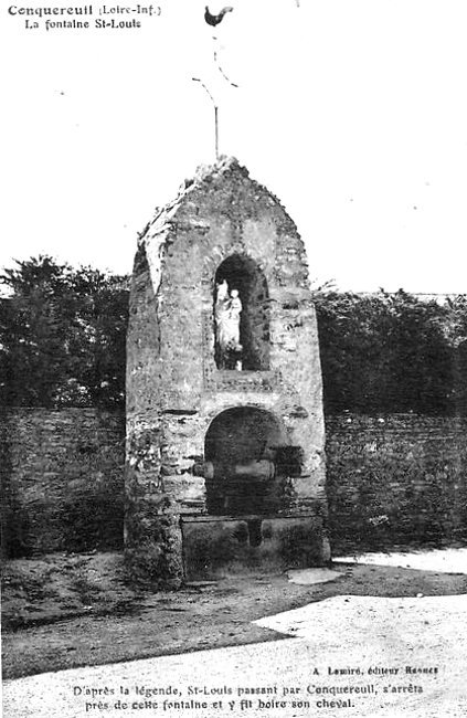 Fontaine Saint-Louis  Conquereuil (anciennement en Bretagne).
