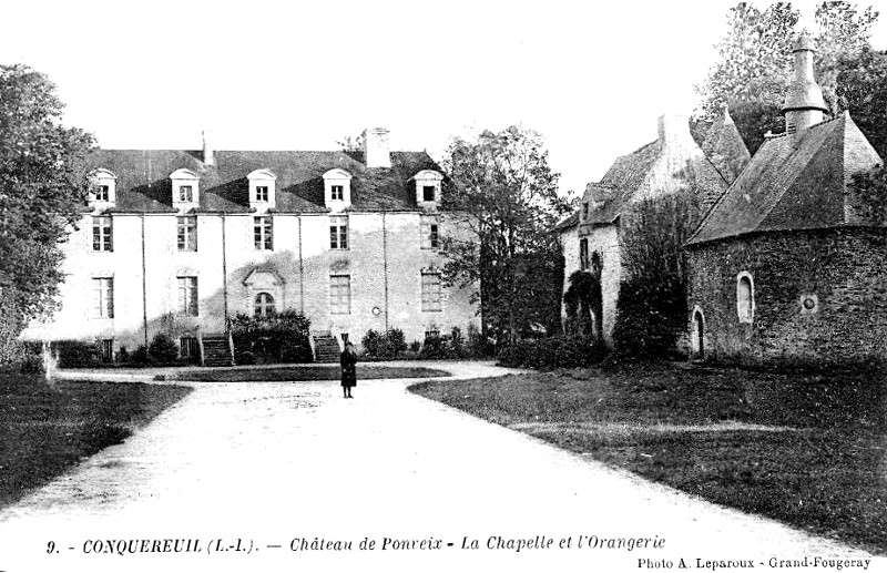 Chteau de Pontveix  Conquereuil (anciennement en Bretagne).