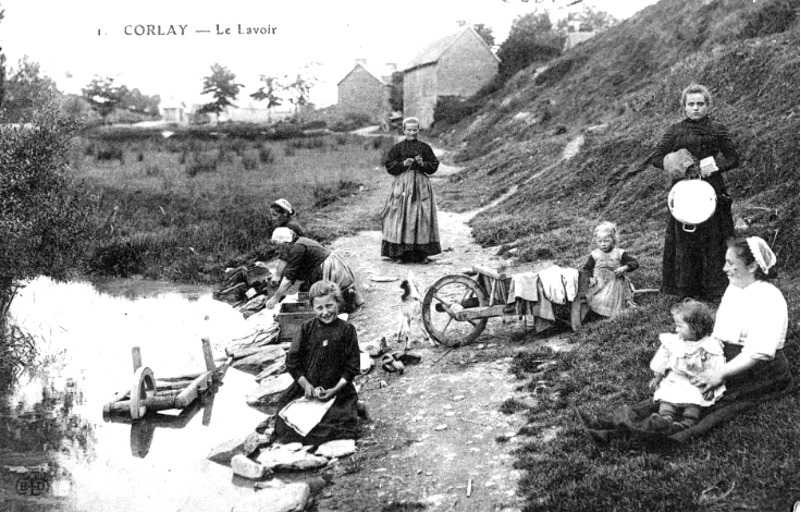 Lavoir de Corlay (Bretagne).