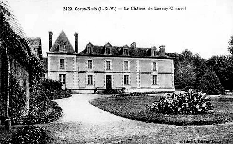 Chteau de Launay-Chauvel  Corps-Nuds (Bretagne).