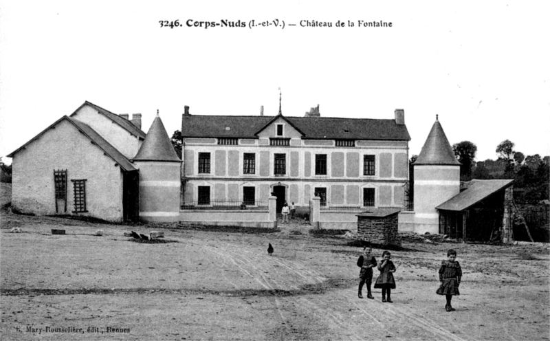 Chteau de la Fontaine  Corps-Nuds (Bretagne).
