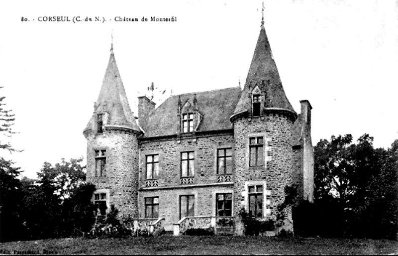 Ville de Corseul (Bretagne) : chteau.