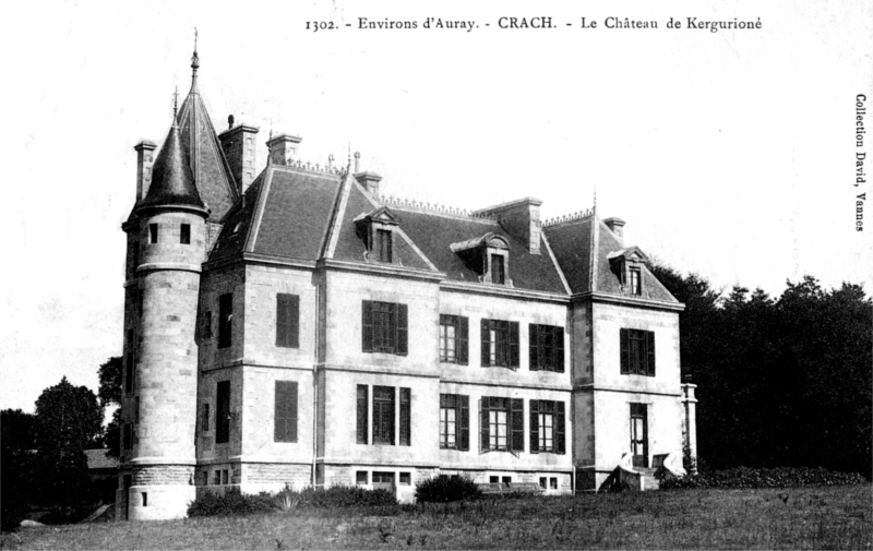 Chteau de Kergurion  Crach ou Crac'h (Bretagne).