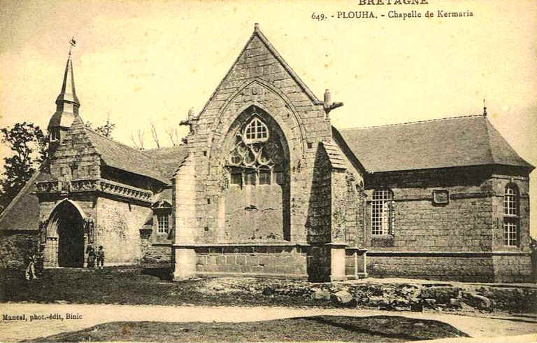 Culte de la Vierge  la chapelle Notre-Dame de Kermaria en Plouha (Bretagne).