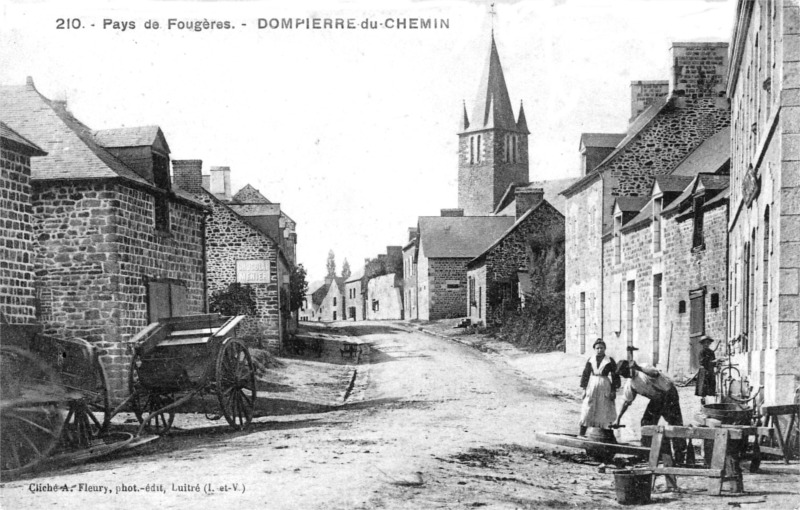 Ville de Dompierre-du-Chemin (Bretagne).