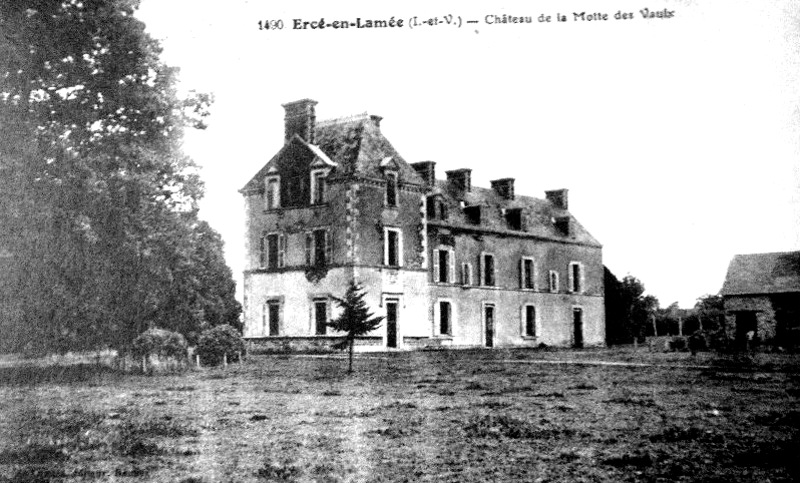 Chteau de la Motte des Vaux  Erc-en-Lame (Bretagne).