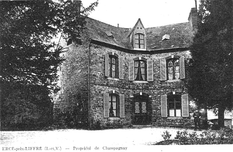 Manoir de la Champagnaye  Erc-prs-Liffr (Bretagne).