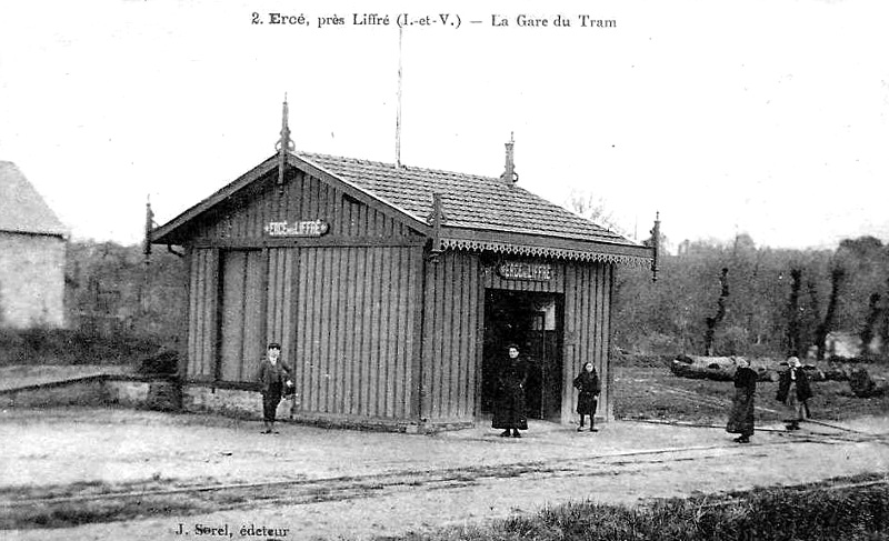 Gare d'Erc-prs-Liffr (Bretagne).