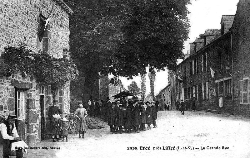 Ville d'Erc-prs-Liffr (Bretagne).