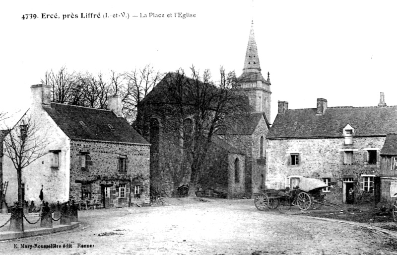 Ville d'Erc-prs-Liffr (Bretagne).