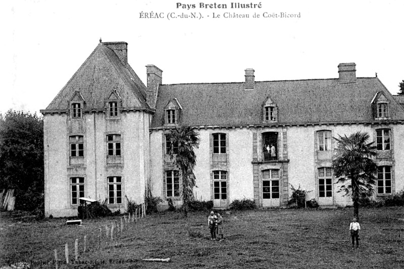 Ville d'Erac (Bretagne) : chteau de Cot-Bicord.