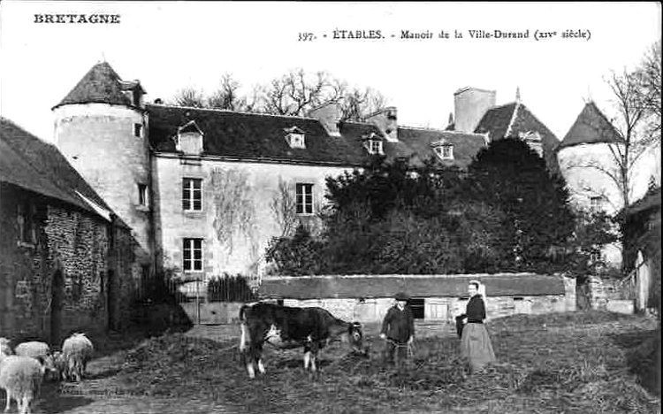 Manoir de Ville-Durand d'Etables-sur-Mer (Bretagne).