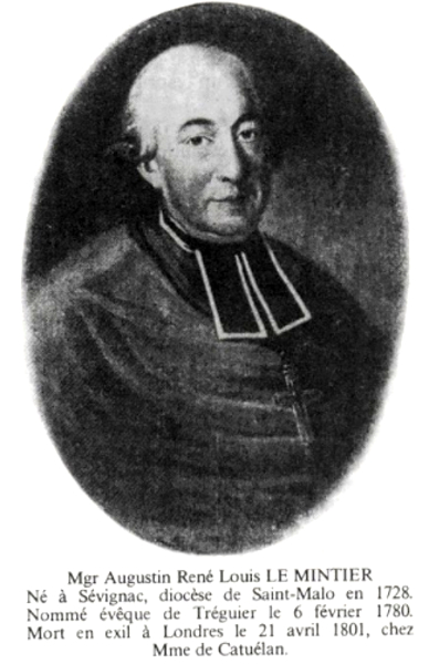 Augustin Rene Louis Le Mintier, vque de Trguier (Bretagne).