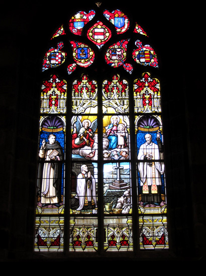 Le Faou : vitrail de l'glise Notre-Dame de Rumengol