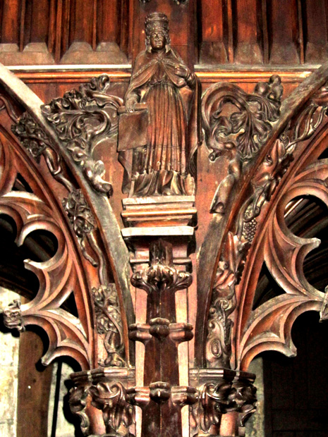 Le Faou : tribune de l'glise Notre-Dame de Rumengol