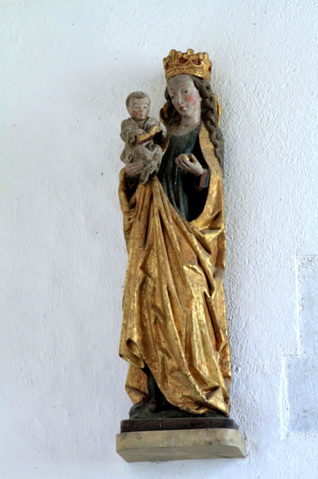 Statue de la chapelle Saint-Fiacre du Faout