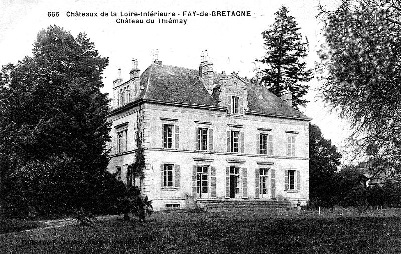 Chteau de la Thiemmaye  Fay-de-Bretagne (anciennement en Bretagne).