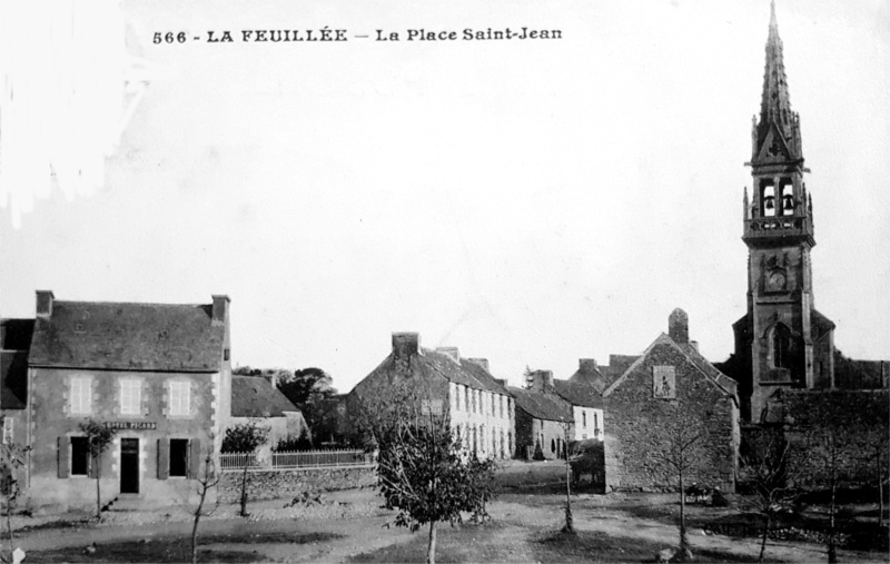 Ville de La Feuille (Bretagne).