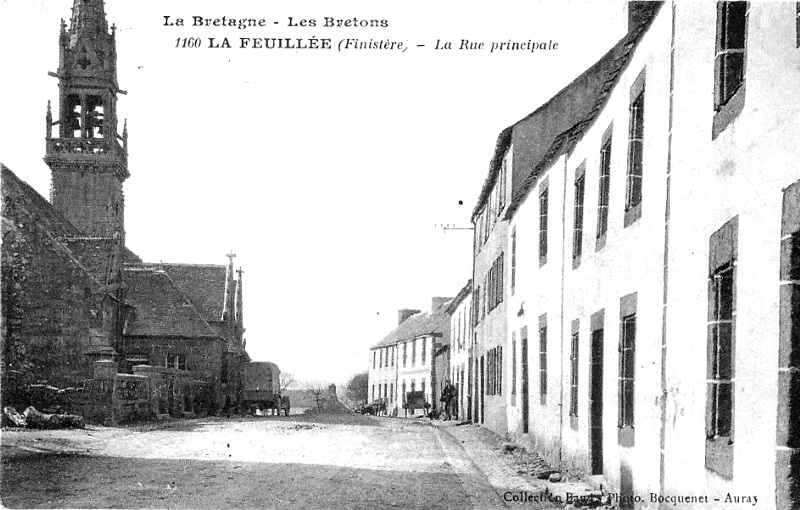 Ville de La Feuille (Bretagne).