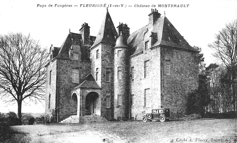 Chteau de Montbrault  Fleurign (Bretagne).