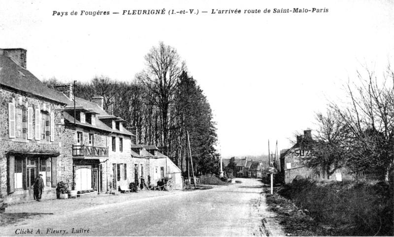 Ville de Fleurign (Bretagne).
