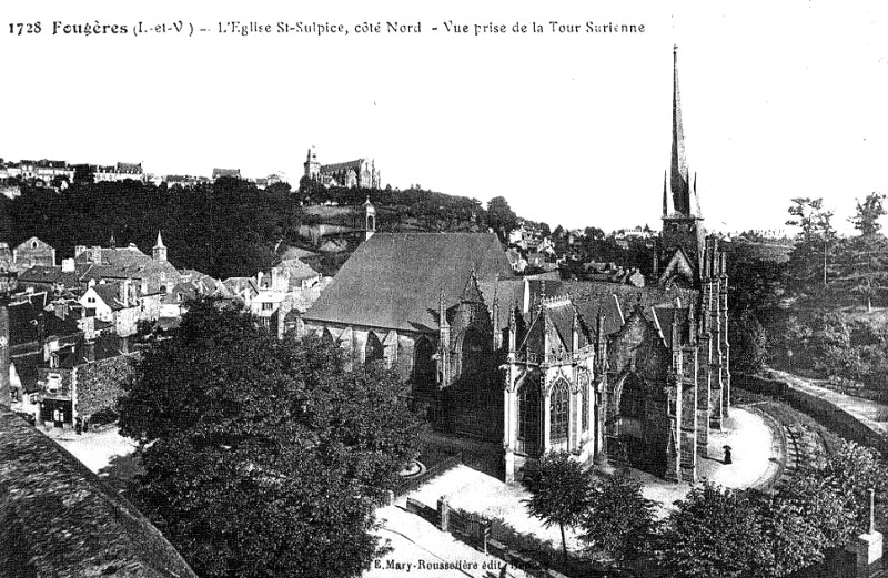 Eglise Saint-Sulpice de Fougres (Bretagne).