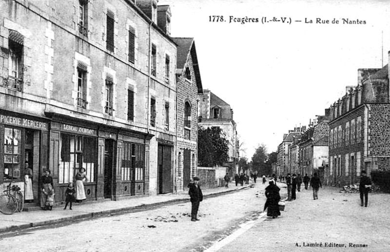 Ville de Fougres (Bretagne).