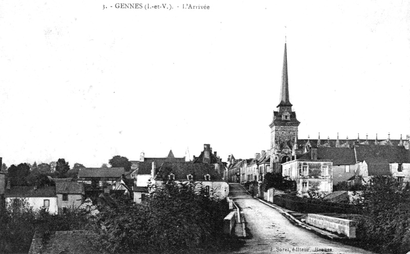 Ville de Gennes-sur-Seiche (Bretagne).