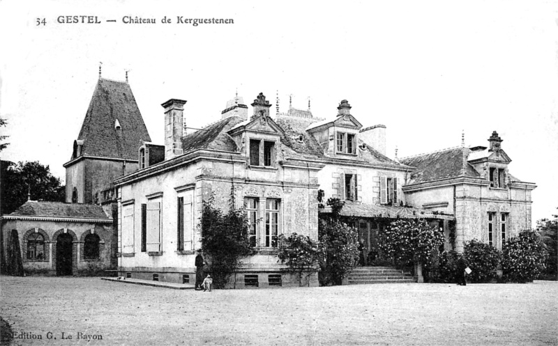 Chteau de Kerguesten  Gestel (Bretagne).
