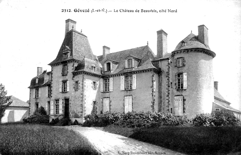 Chteau de Beauvais  Gvez (Bretagne).